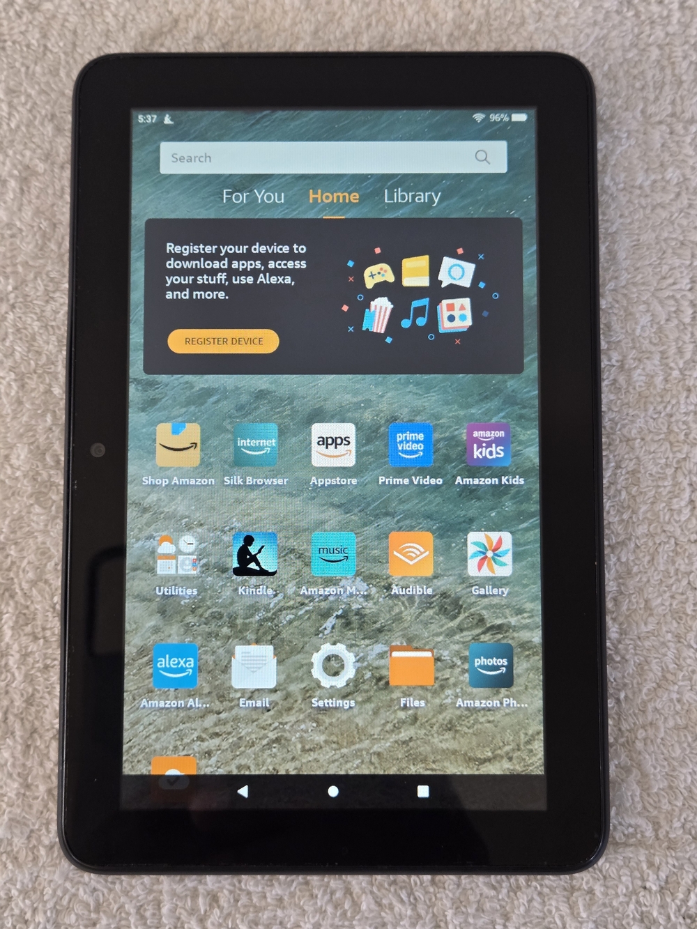 Black Amazon Fire Tablet - Sleek Black Tablet